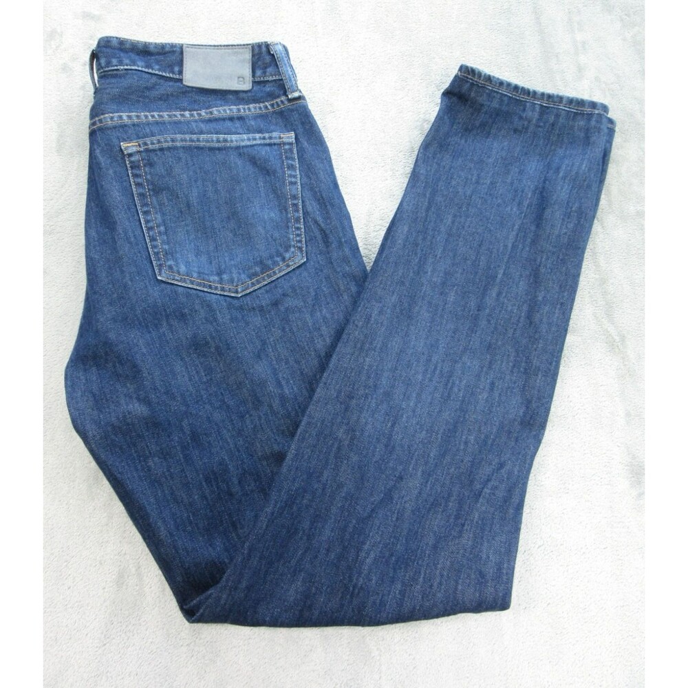 Bonobos Jeans Men's 34 x34 (Tag 35/36) Athletic Fit Dark Wash Blue 5-Pocket